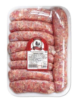 Sausage Homemade Style Lukanka for Grill 100% Pork 1kg Boshnakov