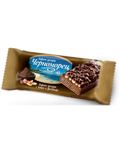 Coated Wafer with Cocoa and Peanuts 75g Pobeda
