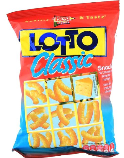 Corn Snack Classic 80g Lotto