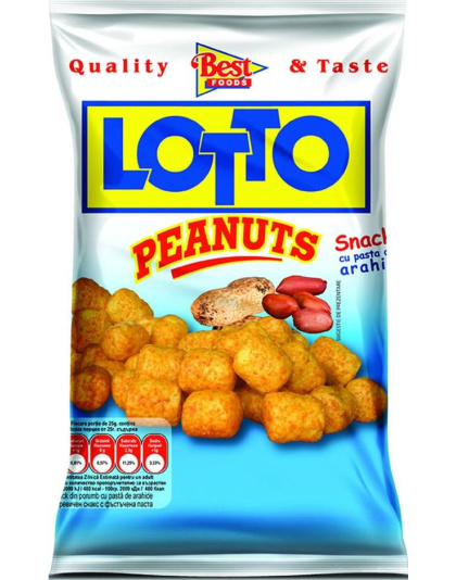 Corn Snack with Peanut Paste 90g Lotto