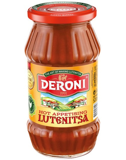 Lutenitsa Hot Appetising 520g Deroni