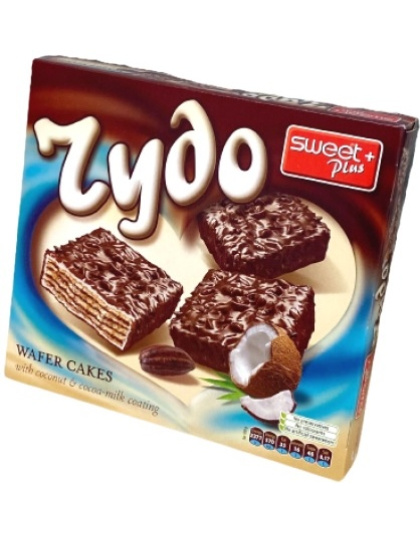 Wafer Cake Chudo Coconut &amp; Cocoa Milk 165g Sweet Plus
