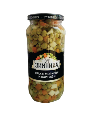 Peas with Carrots and Potatoes in Brine 580g Ot Zimnika