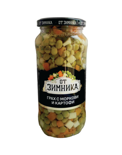 Peas with Carrots and Potatoes in Brine 580g Ot Zimnika