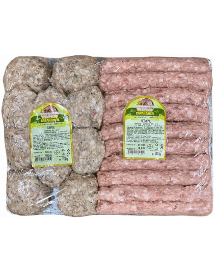 Pork Grill Mix 10 Kebapche 10 Meatballs 1.400kg Sarandiev
