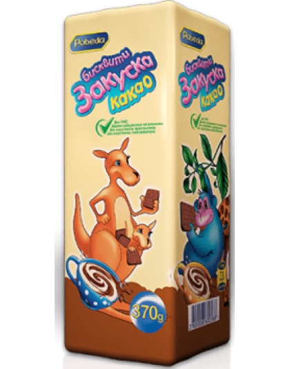 Zakuska Cocoa Biscuits 355g Pobeda