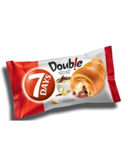 Croissant Cocoa and Vanilla cream Double 92g 7 Days