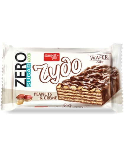 Wafer Chudo Zero Sugar Peanut 38g Sweet Plus