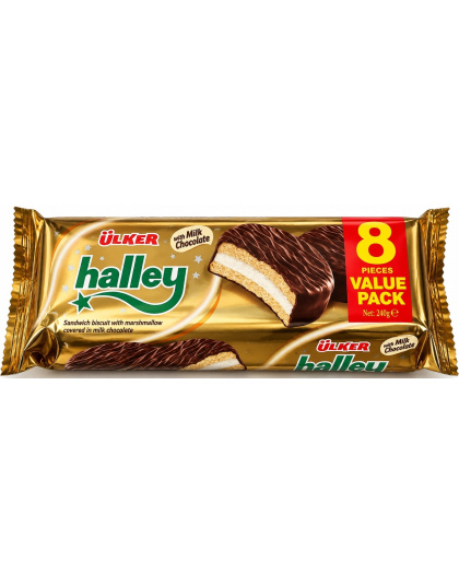 Halley Chocolate Marshmallow Biscuits 240g Ülker